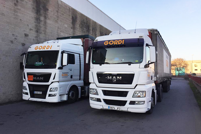 Transports Gordi, empresa dedicada al transporte de mercancías y servicios logísticos